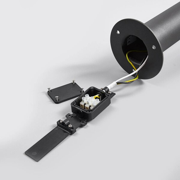 Lucande LED-es útvilágító Fenia, 60 cm, antracit, IP65, Fekete, Alumínium, Modern