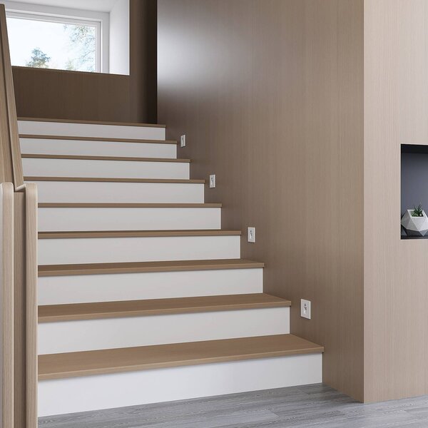 Arcchio LED-es süllyesztett lámpa Neru, 7 cm, fehér, szögletes, érzékelővel, Fehér / opál, Nappali / Étkező, Alumínium, Modern