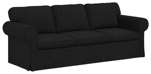 VidaXL Kanapé Fekete 215 x 82 x 80 cm szövet