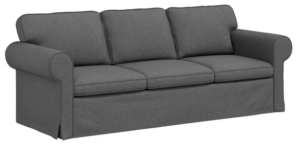 VidaXL Kanapé Sötétszürke 215 x 82 x 80 cm szövet