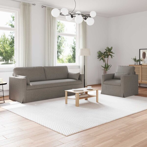 VidaXL Kanapé Szett 2 pcs Tópszínű 198 x 78 x 80 cm szövet