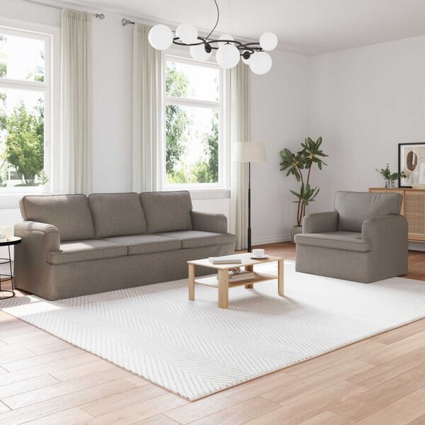 VidaXL Kanapé Szett 2 pcs Tópszínű 201 x 80 x 85 cm szövet