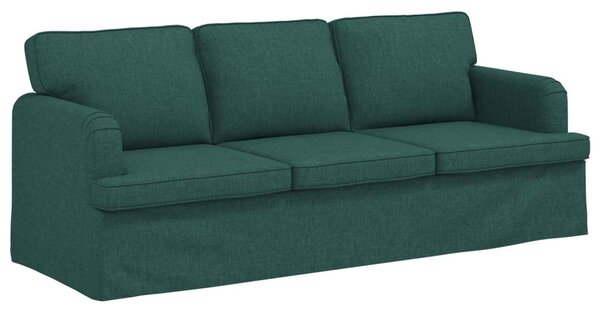 VidaXL Kanapé Sötétzöld 201 x 80 x 85 cm szövet