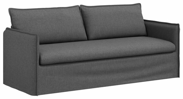 VidaXL Kanapé Szett 2 pcs Sötétszürke 196 x 82 x 85 cm Szövet