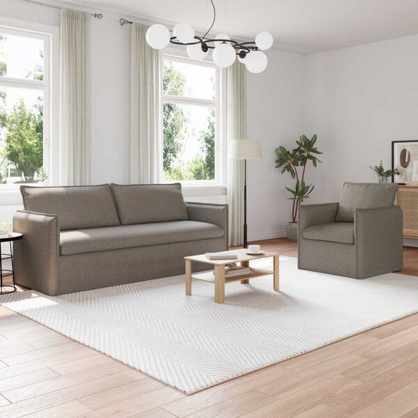 VidaXL Kanapé Szett 2 pcs Tópszínű 196 x 82 x 85 cm Szövet