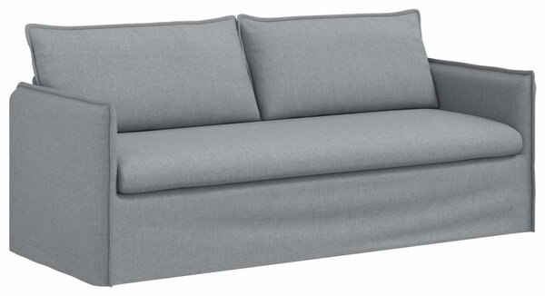 VidaXL Kanapé Szett 2 pcs Világosszürke 196 x 82 x 85 cm Szövet