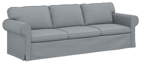 VidaXL Kanapé Szett 2 pcs Világosszürke 245 x 82 x 80 cm szövet
