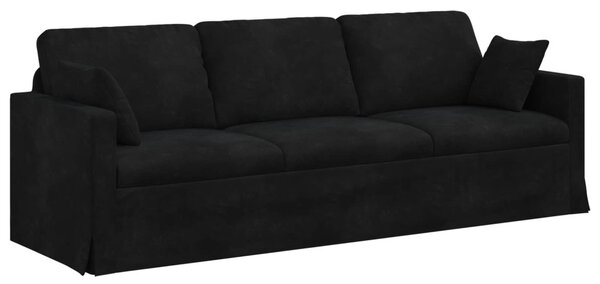 Kanapé Fekete 228 x 78 x 80 cm Bársony