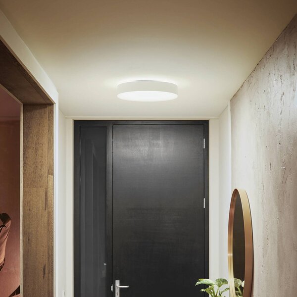 Philips Hue Enrave LED mennyezeti lámpa 38,1cm fehér, dimmelhető, Fehér / opál, Nappali / Étkező, fém, Modern