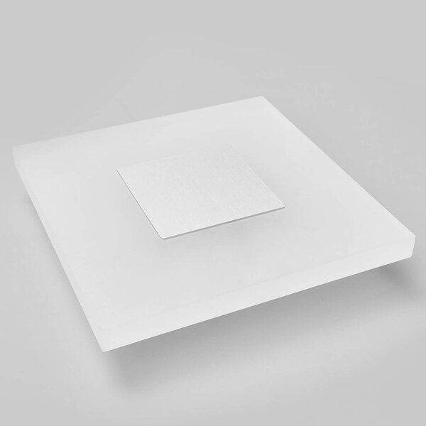 Lucande LED fali lámpa Berlind, 26 cm, fehér, üveg, fém, Fehér / opál, Nappali / Étkező, Műanyag, Modern