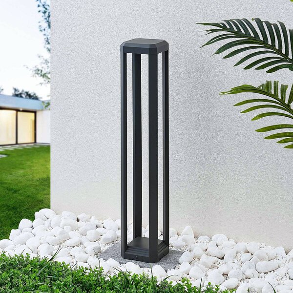Lucande LED-es útvilágítás Fery, antracit, fém, 80cm, IP65, Alu / szürke / cink, Alumínium, Modern