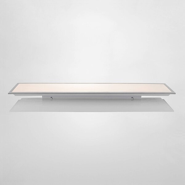 Lindby LED panel Stenley, CCT, 120 cm x 30 cm, dimmelhető, dimmelhető, Fehér / opál, Konyha, Műanyag, Modern