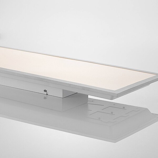 Lindby LED panel Stenley, CCT, 120 cm x 30 cm, dimmelhető, dimmelhető, Fehér / opál, Konyha, Műanyag, Modern