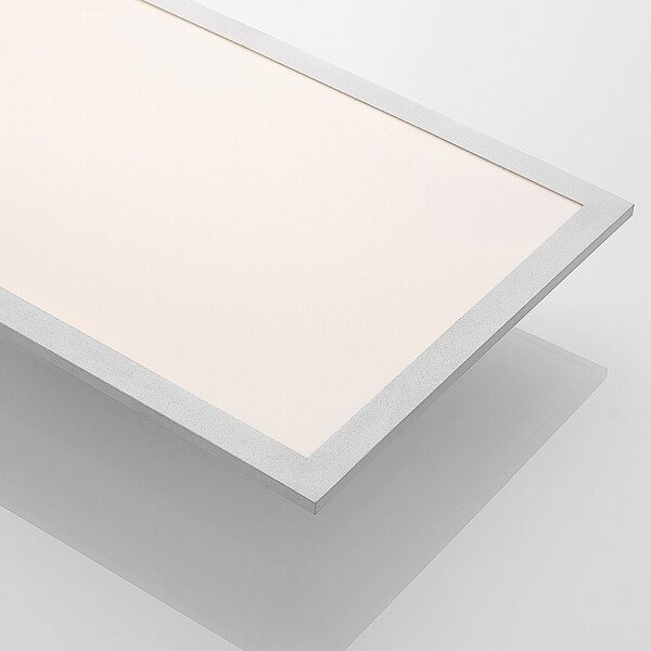 Lindby LED panel Stenley, CCT, 120 cm x 30 cm, dimmelhető, dimmelhető, Fehér / opál, Konyha, Műanyag, Modern