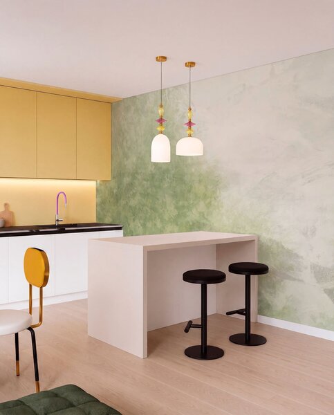 Fotótapéta Levelek utánzata beton falon, Fotótapéta absztrakt, w04468 : Uwalls.hu