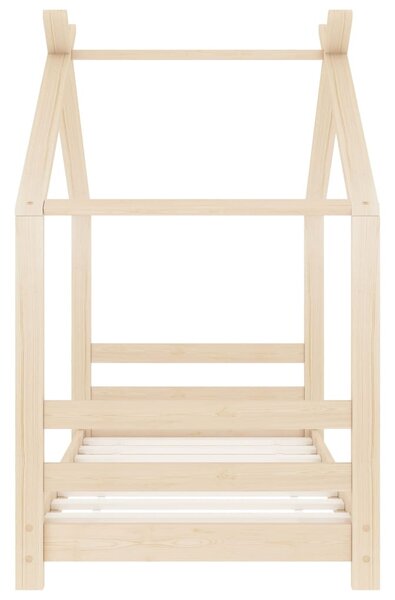 Tömör fenyőfa gyerekágy-keret 70 x 140 cm
