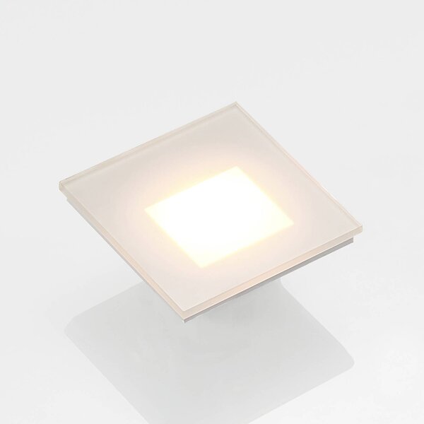 Arcchio LED-es süllyesztett lámpa Vexi, 7,8 cm x cm, fehér, CCT, dimmelhető, Fehér / opál, Folyosó, Alumínium, Modern