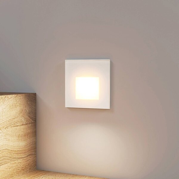 Arcchio LED-es süllyesztett lámpa Vexi, 7,8 cm x cm, fehér, CCT, dimmelhető, Fehér / opál, Folyosó, Alumínium, Modern