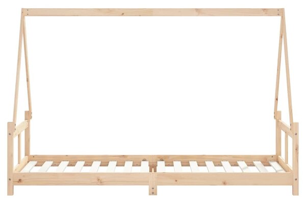 Tömör fenyőfa gyerekágykeret 80 x 200 cm