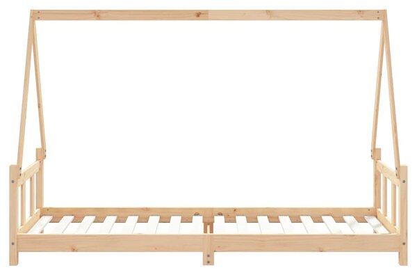 Tömör fenyőfa gyerekágykeret 90 x 200 cm