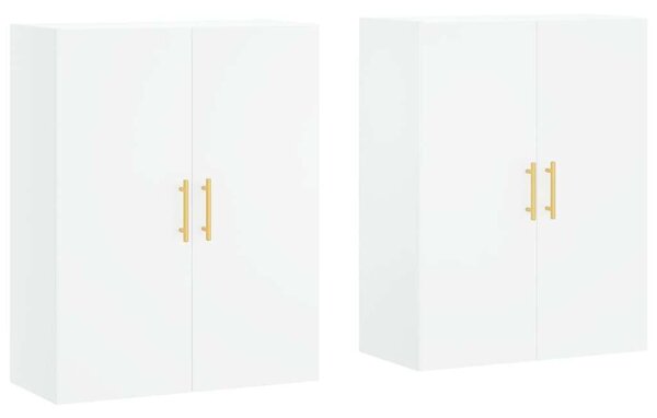 VidaXL 2 db fehér fali szekrény 69,5 x 34 x 90 cm