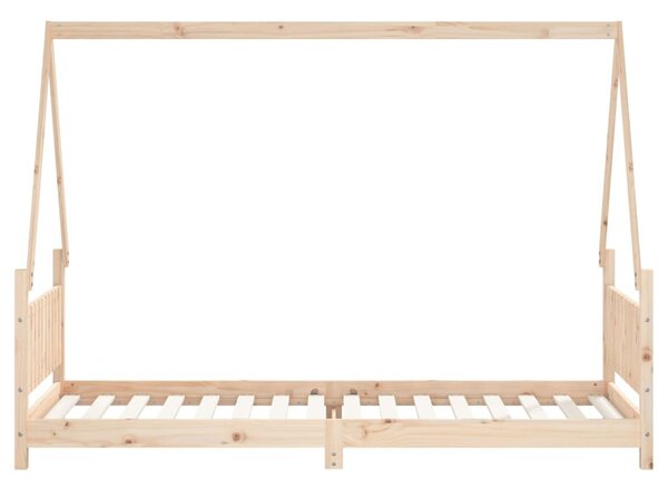 Tömör fenyőfa gyerekágykeret 80 x 200 cm