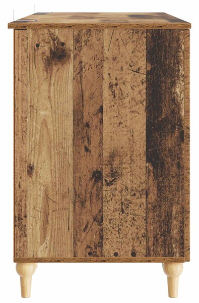 Asztal polcokkal ajtóval Antik Fa 142,5 x 50 x 75 cm Szerelt Fa