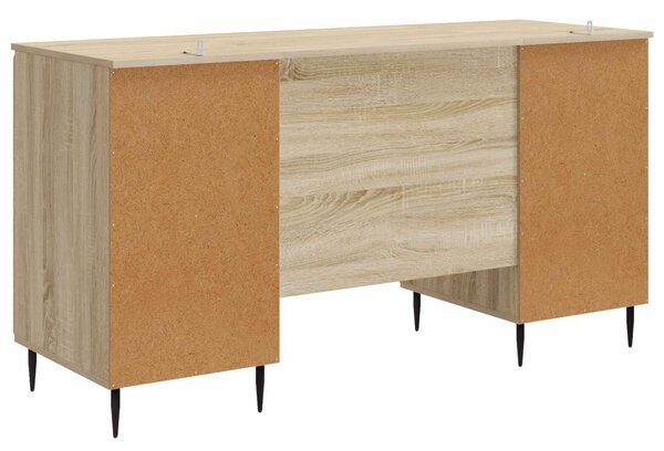 Asztal polcokkal Sonoma Tölgy 142,5 x 50 x 75 cm Szerelt Fa