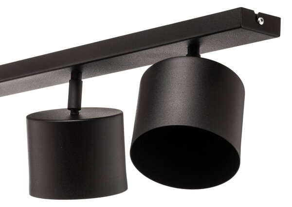 ALDEX Mennyezeti spotlámpa 1047PL_K, 6 izzós, fekete, dimmelhető, Fekete, Nappali / Étkező, fém, Modern