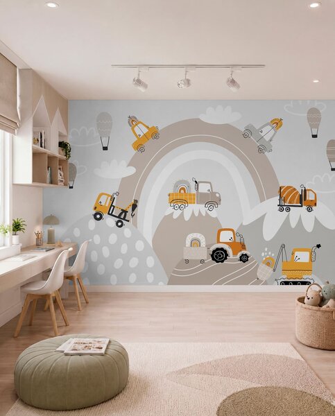 Fotótapéta Gyerekautók, traktorok, Gyerek fotótapéta, w04765 : Uwalls.hu