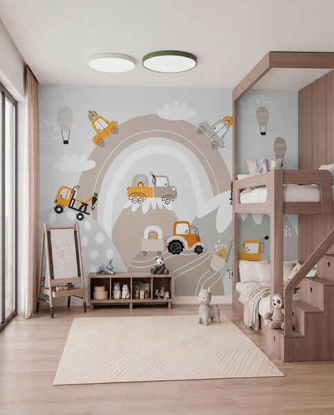 Fotótapéta Gyerekautók, traktorok, Gyerek fotótapéta, w04765 : Uwalls.hu