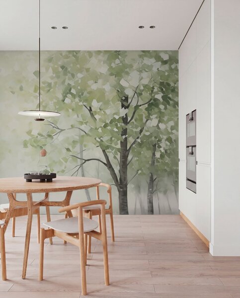 Fotótapéta Absztrakt fák festmény utánzat, Természet fotótapéta, w04781 : Uwalls.hu