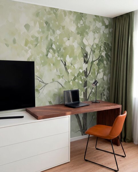 Fotótapéta Absztrakt fák festmény utánzat, Természet fotótapéta, w04781 : Uwalls.hu
