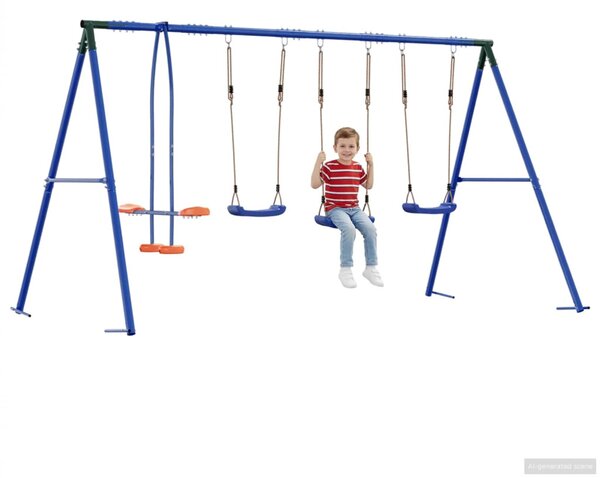 Kültéri Hinta Szett Sokszínű 330 x 185 x 185 cm Acél és PE