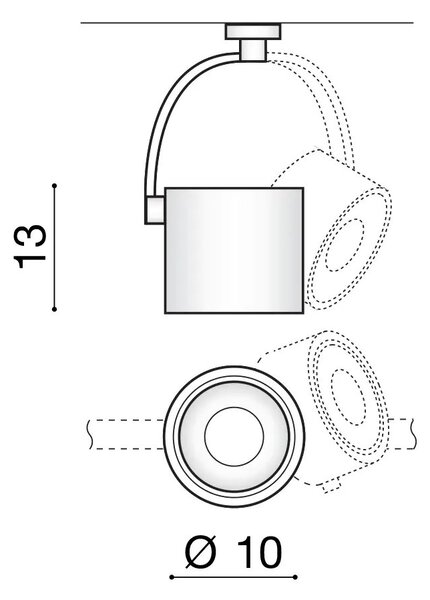 LED spotlámpa Costa Arm fekete