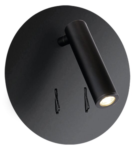 LED fali lámpa Faro fekete