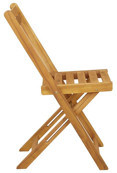 VidaXL Kültéri bistro székek 8 pcs Természetes 40 x 53 x 80 cm