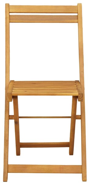 VidaXL Kültéri bistro székek 8 pcs Természetes 40 x 53 x 80 cm