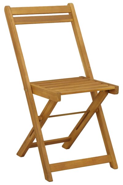 VidaXL Kültéri bistro székek 2 pcs Krémfehér 40 x 53 x 80 cm