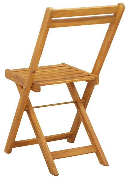 VidaXL Kültéri bistro székek 8 pcs Természetes 40 x 53 x 80 cm