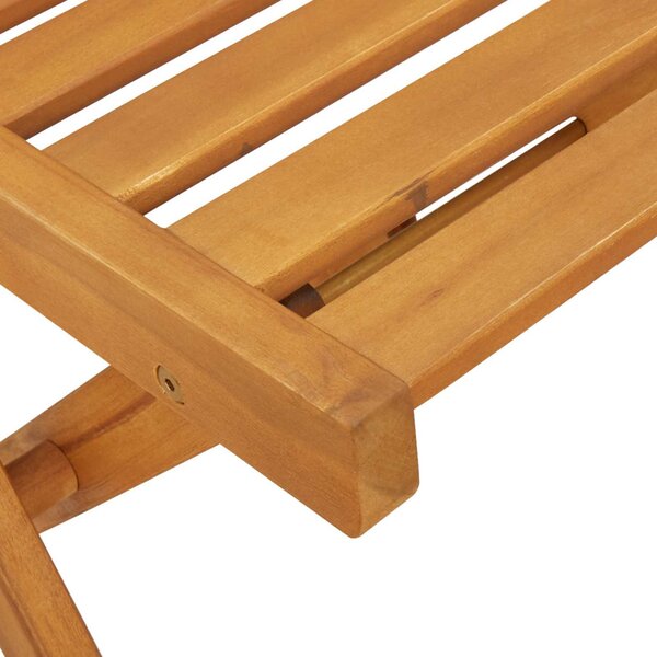VidaXL Kültéri bistro székek 8 pcs Természetes 40 x 53 x 80 cm