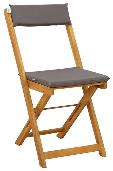 VidaXL Kültéri bistro székek 6 pcs Sötétszürke 40 x 53 x 80 cm