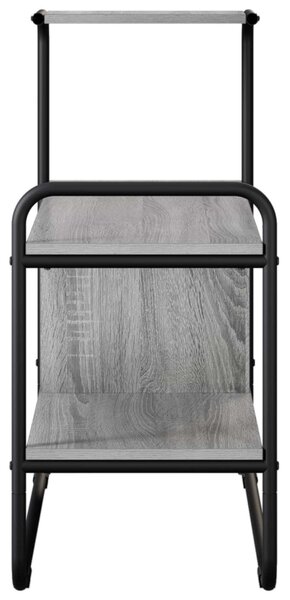 Konzolasztal Szürke Sonoma 80 x 35 x 75 cm Szerelt Fa