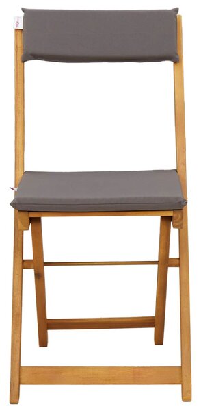 VidaXL Kültéri bistro székek 6 pcs Sötétszürke 40 x 53 x 80 cm