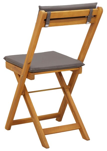 VidaXL Kültéri bistro székek 6 pcs Sötétszürke 40 x 53 x 80 cm