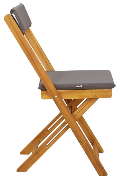 VidaXL Kültéri bistro székek 6 pcs Sötétszürke 40 x 53 x 80 cm