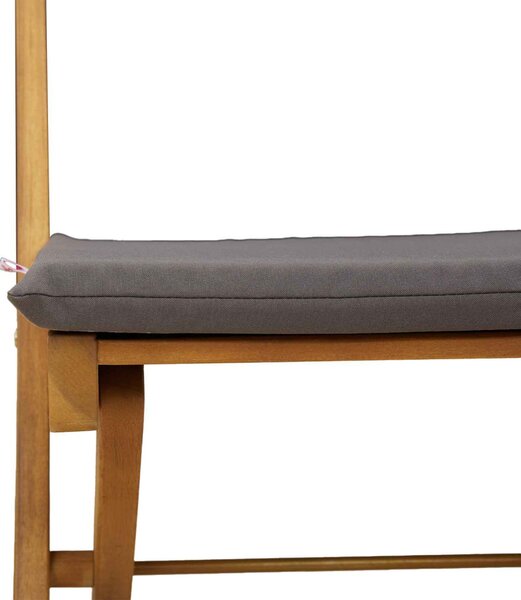 VidaXL Kültéri bistro székek 6 pcs Sötétszürke 40 x 53 x 80 cm