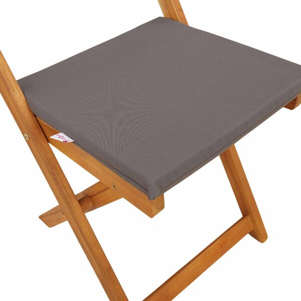 VidaXL Kültéri bistro székek 6 pcs Sötétszürke 40 x 53 x 80 cm