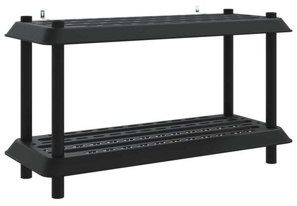 Polc egység 2 szint 100 x 40 x 55,5 cm PP Antracitszürke