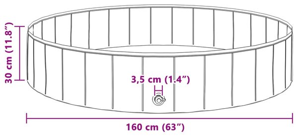 VidaXL Gyerekmedence Piros és kék Ø 160 x 30 cm